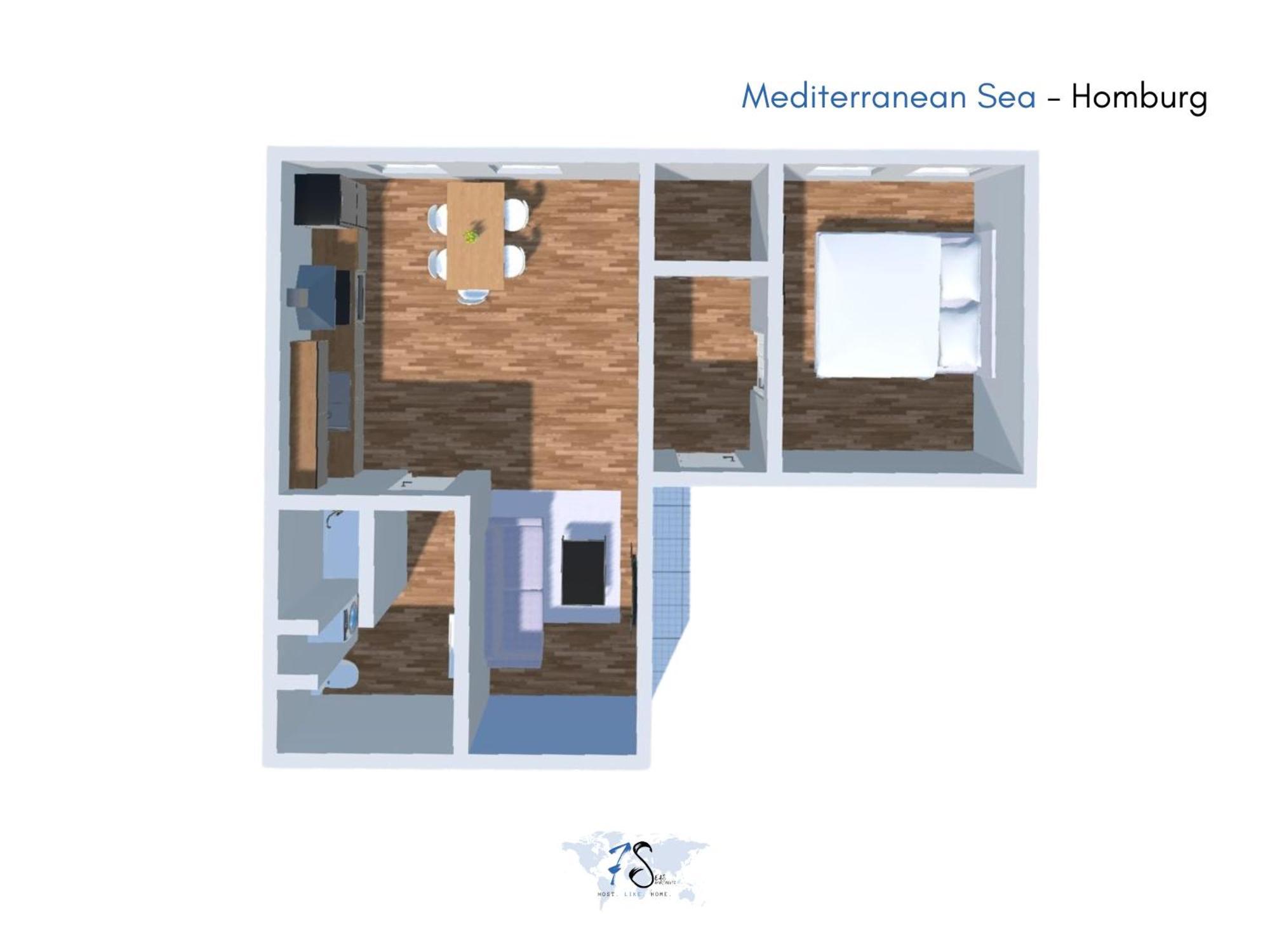 7Seas Boutique Aparthotel Homburg - Stilvoll, Digital & Ideal Fuer Familie & Business 客房 照片